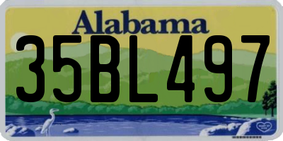 AL license plate 35BL497