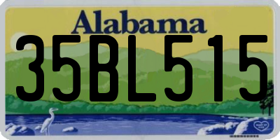 AL license plate 35BL515