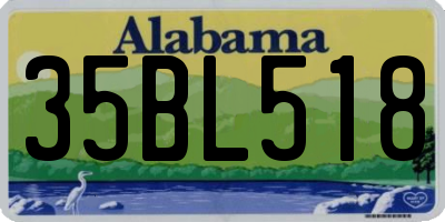 AL license plate 35BL518