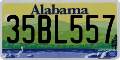 AL license plate 35BL557