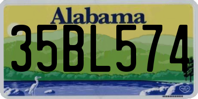AL license plate 35BL574