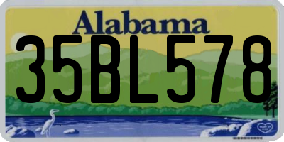 AL license plate 35BL578