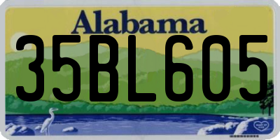 AL license plate 35BL605