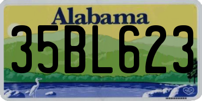 AL license plate 35BL623