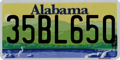 AL license plate 35BL650
