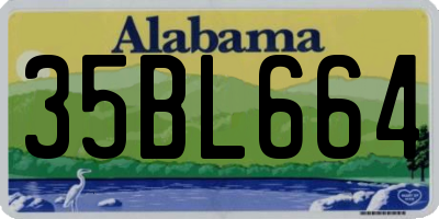 AL license plate 35BL664