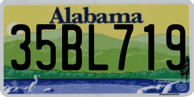 AL license plate 35BL719