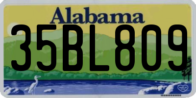 AL license plate 35BL809