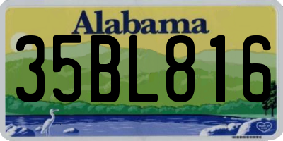 AL license plate 35BL816