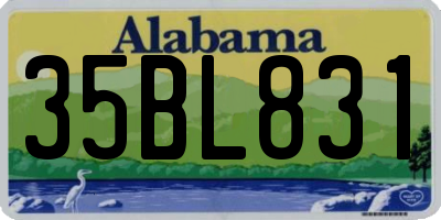 AL license plate 35BL831
