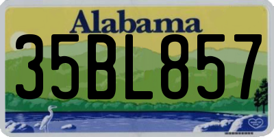 AL license plate 35BL857