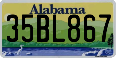 AL license plate 35BL867