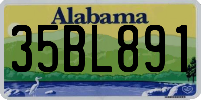 AL license plate 35BL891