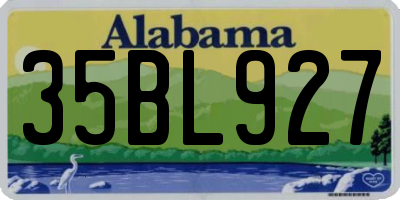 AL license plate 35BL927