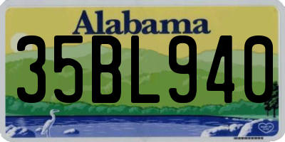 AL license plate 35BL940