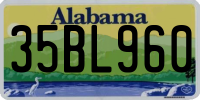 AL license plate 35BL960