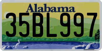 AL license plate 35BL997