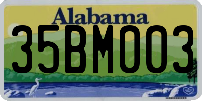 AL license plate 35BM003