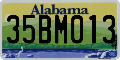 AL license plate 35BM013