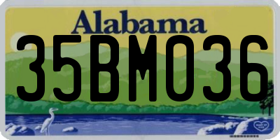 AL license plate 35BM036