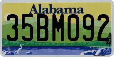 AL license plate 35BM092