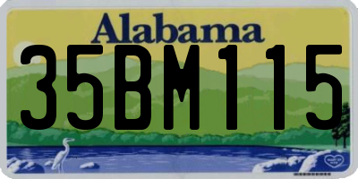 AL license plate 35BM115