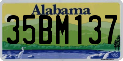 AL license plate 35BM137