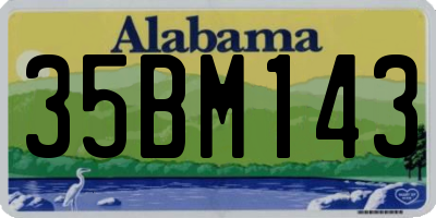 AL license plate 35BM143