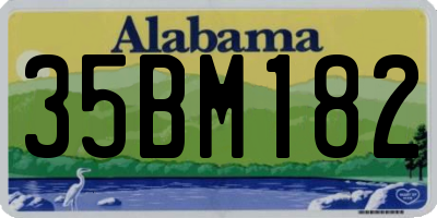 AL license plate 35BM182