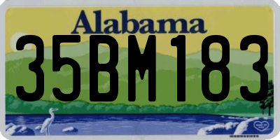 AL license plate 35BM183