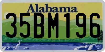 AL license plate 35BM196