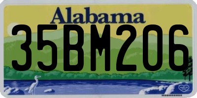 AL license plate 35BM206