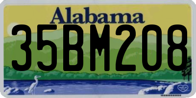 AL license plate 35BM208