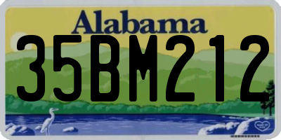 AL license plate 35BM212