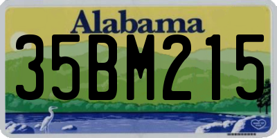 AL license plate 35BM215