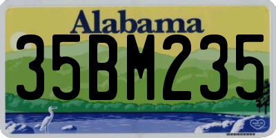 AL license plate 35BM235