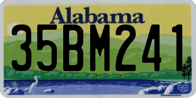 AL license plate 35BM241