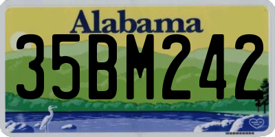 AL license plate 35BM242
