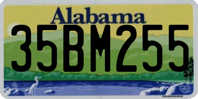 AL license plate 35BM255