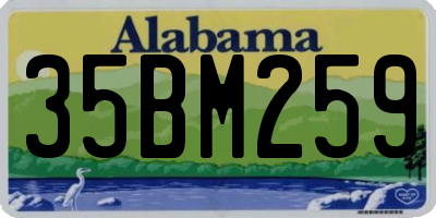 AL license plate 35BM259