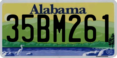 AL license plate 35BM261
