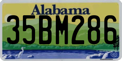 AL license plate 35BM286