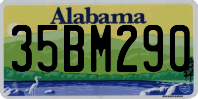 AL license plate 35BM290