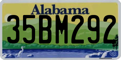 AL license plate 35BM292