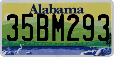 AL license plate 35BM293