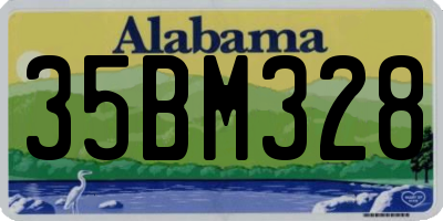 AL license plate 35BM328
