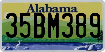 AL license plate 35BM389