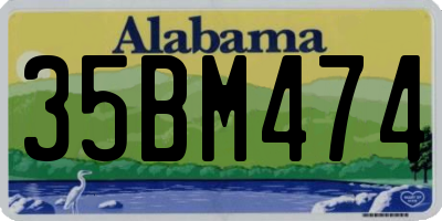 AL license plate 35BM474