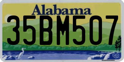AL license plate 35BM507