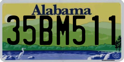 AL license plate 35BM511
